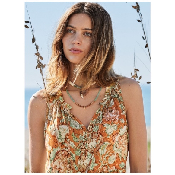 Peruvian Connection Matanzas Tank Dress Floral sz 8 Medium 984259 - Picture 3 of 14